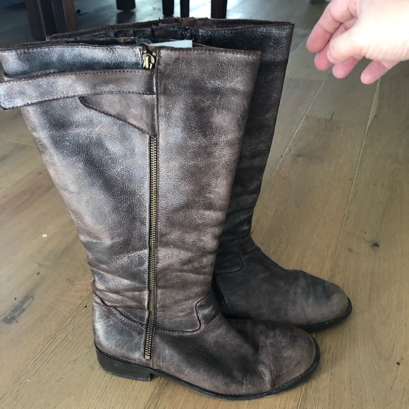 Duo leather wide calf boots - Picture 3 of 7